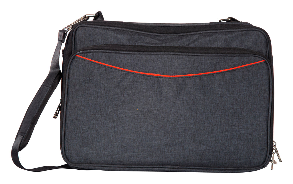 Anything & Everything Laptop Bag Cum Briefcase | Polyester Messenger Bag | Executive Laptop Bag | Daily Use Laptop Bag | Workstation Bag (Dark Grey)