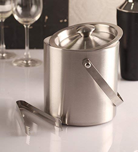 Anything & Everything Stainless Steel Ice Bucket with Ice Tong | Bar Accessories (BIG)