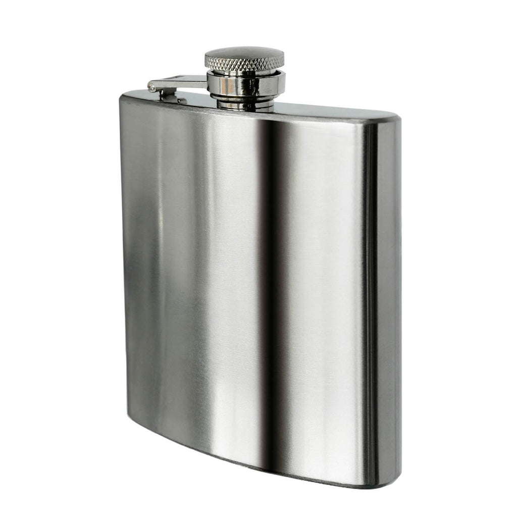 Anything & Everything Stainless Steel Plain Hip Flask 07 oz