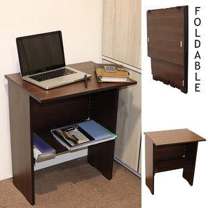 Anything & Everything Wooden Folding Computer Table for Laptop Study Office Desk