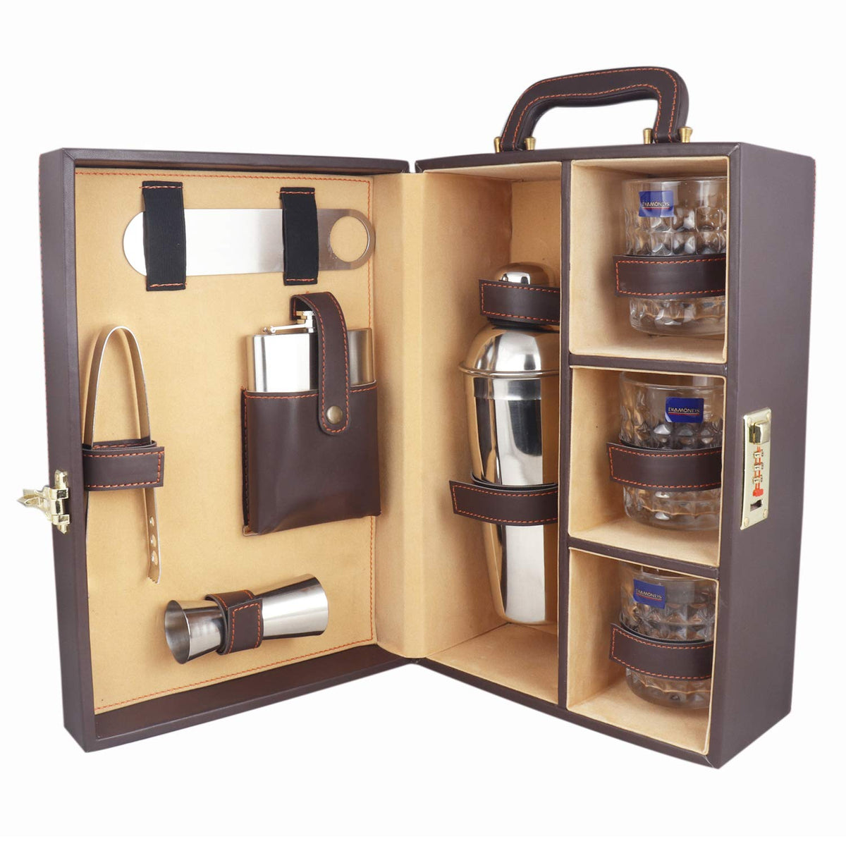 Set whisky avec boîte bambou ref MO9941