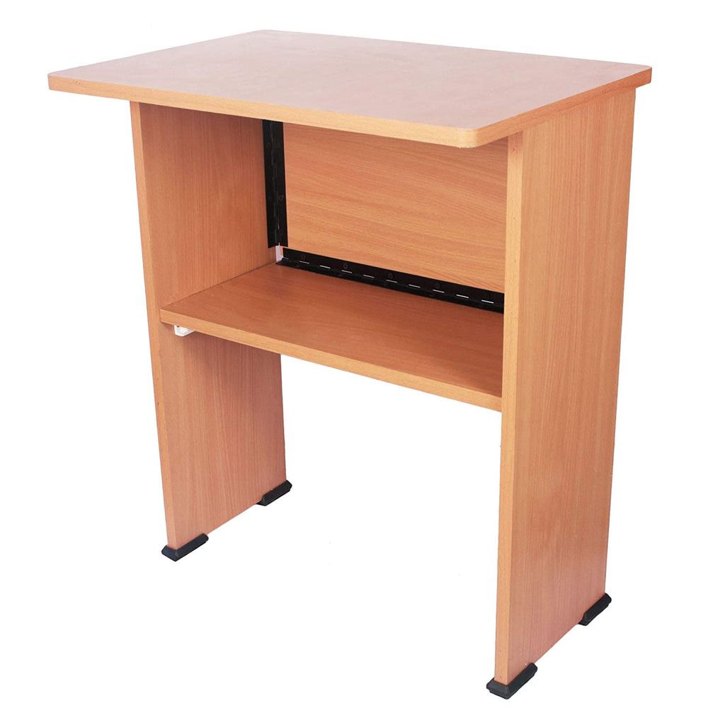 Anything & Everything Wooden Folding Computer Table for Laptop Study Office Desk (Beige)