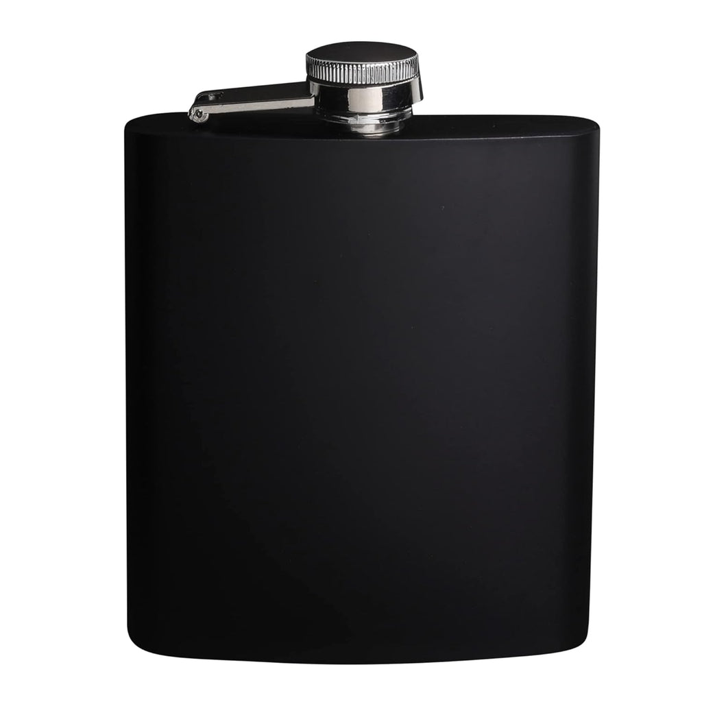 Anything & Everything Stainless Steel Hip Flasks Liquor Wine Whisky Alcohol Drinks Holder Pocket Bottle (Black)