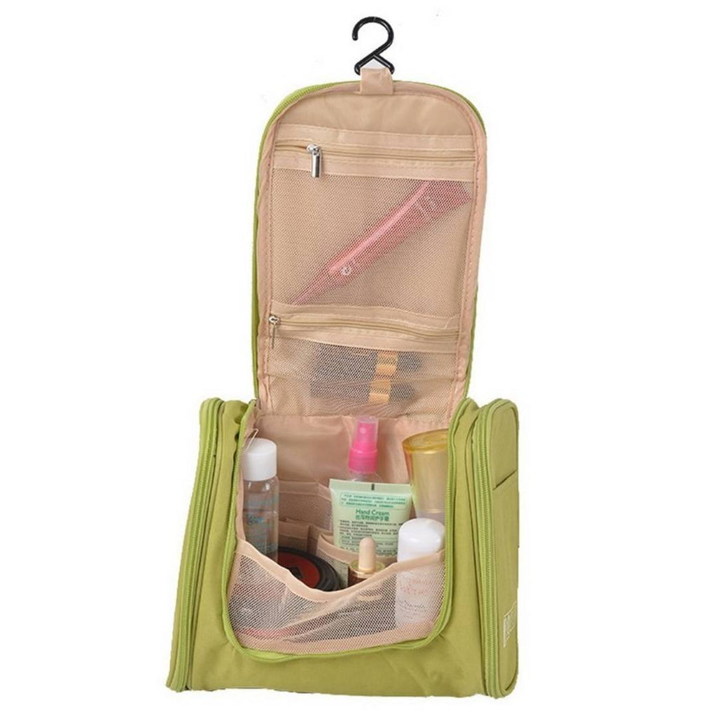 Anything & Everything cosmetic organizer Multi-functional Hanging Wash Bag Travel Toiletry Kit Bags (Green)