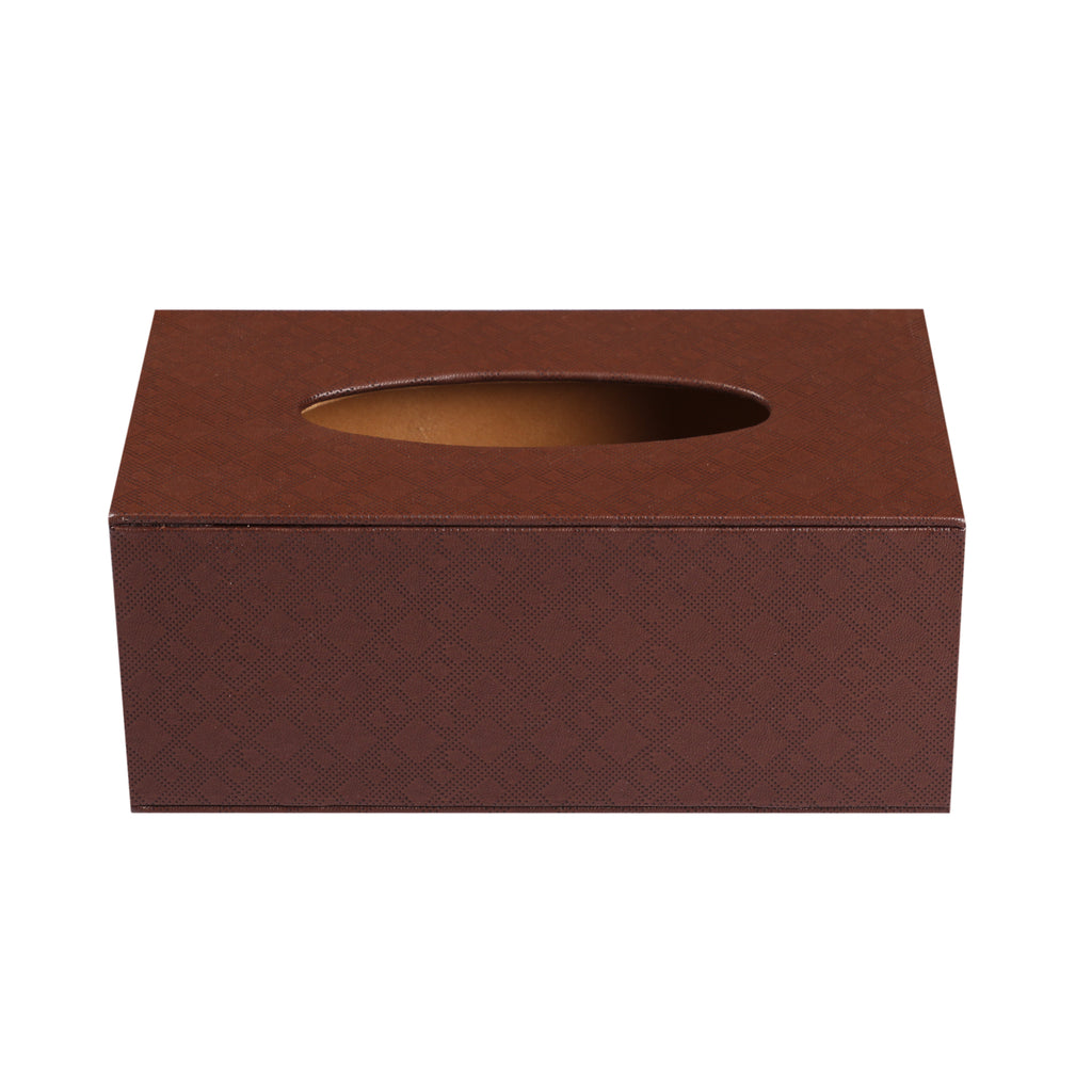 YFXOHAR Leather Tissue Box Holder/Rectangular Napkin Holder/Tissue Paper  Case Dispenser/Facial Tissue Holder with Magnetic Bottom for Home Office Car