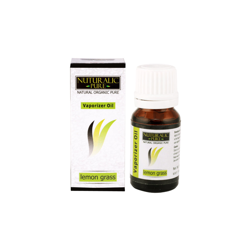 Naturalic Pure Lemongrass Oil 10 ml for Aromatherapy, Massage, Aroma Diffusers & Humidifier (Natural Organic Pure)