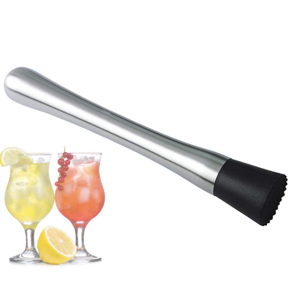 Anything & Everything Long Stainless Steel Cocktail Muddler, Perfect for Bars, Catering Events and Home Use