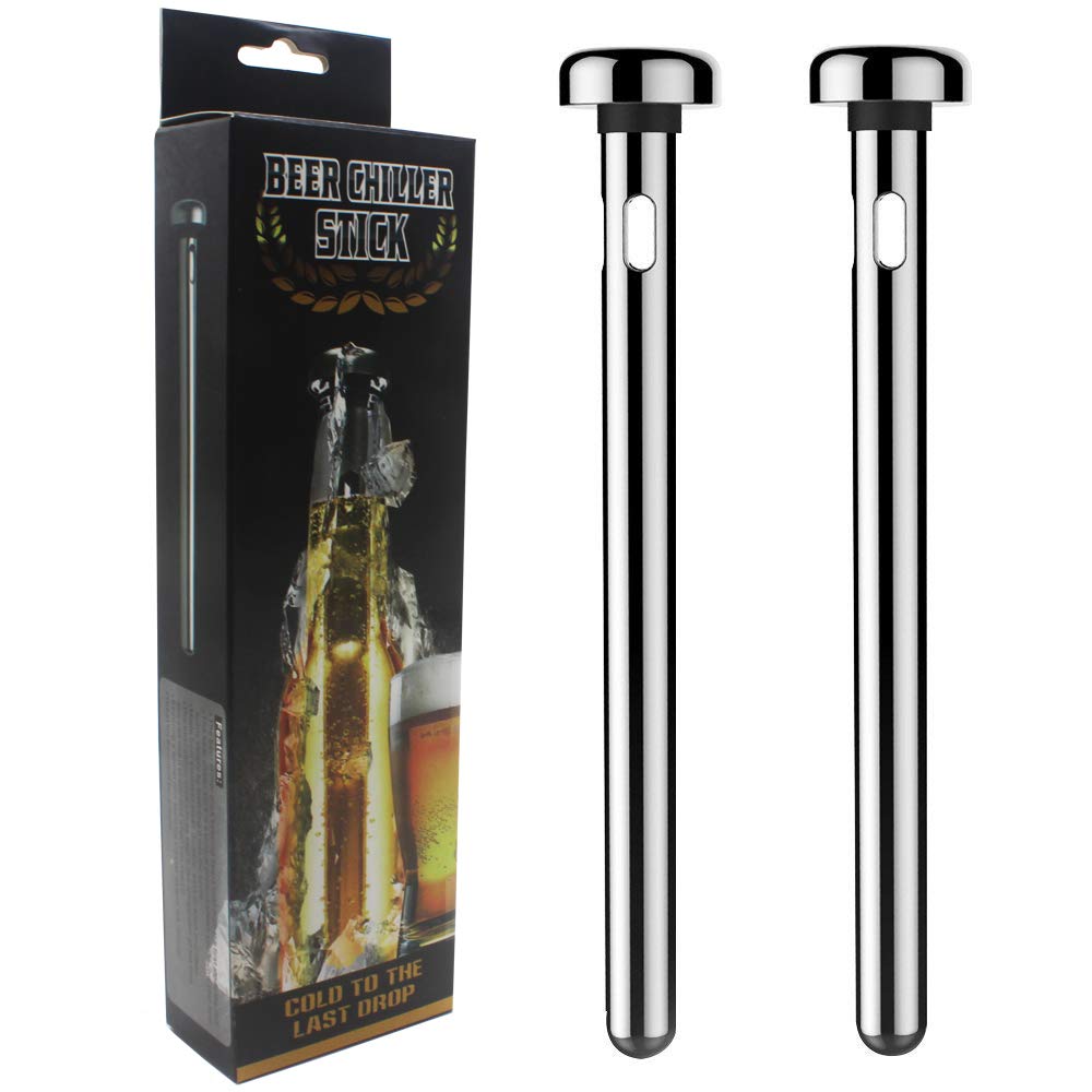 Anything & Everything Stainless Steel Beer Chiller Stick for Bottles, Beverages, Cooler Cooling Sticks (Pack of 2)