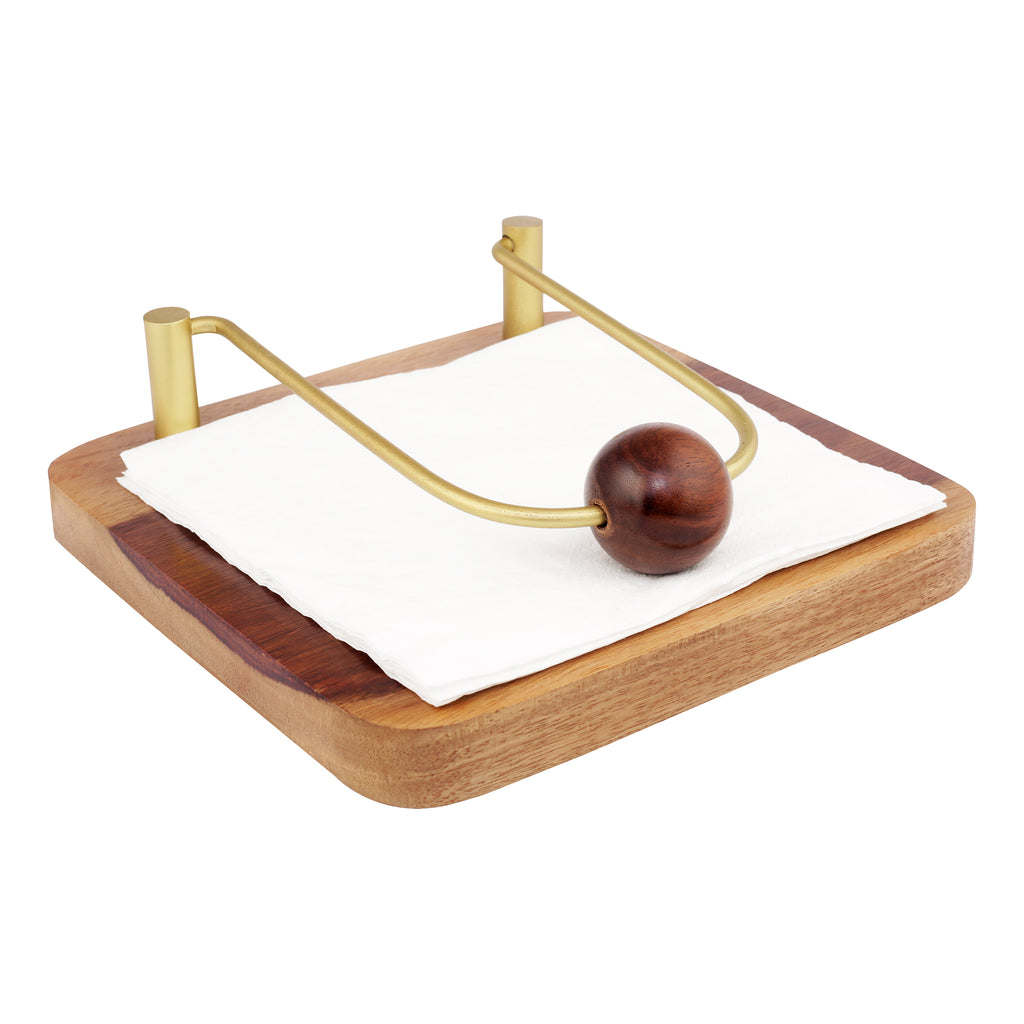 Anything & Everything Wooden Napkin Holder for Dining Table