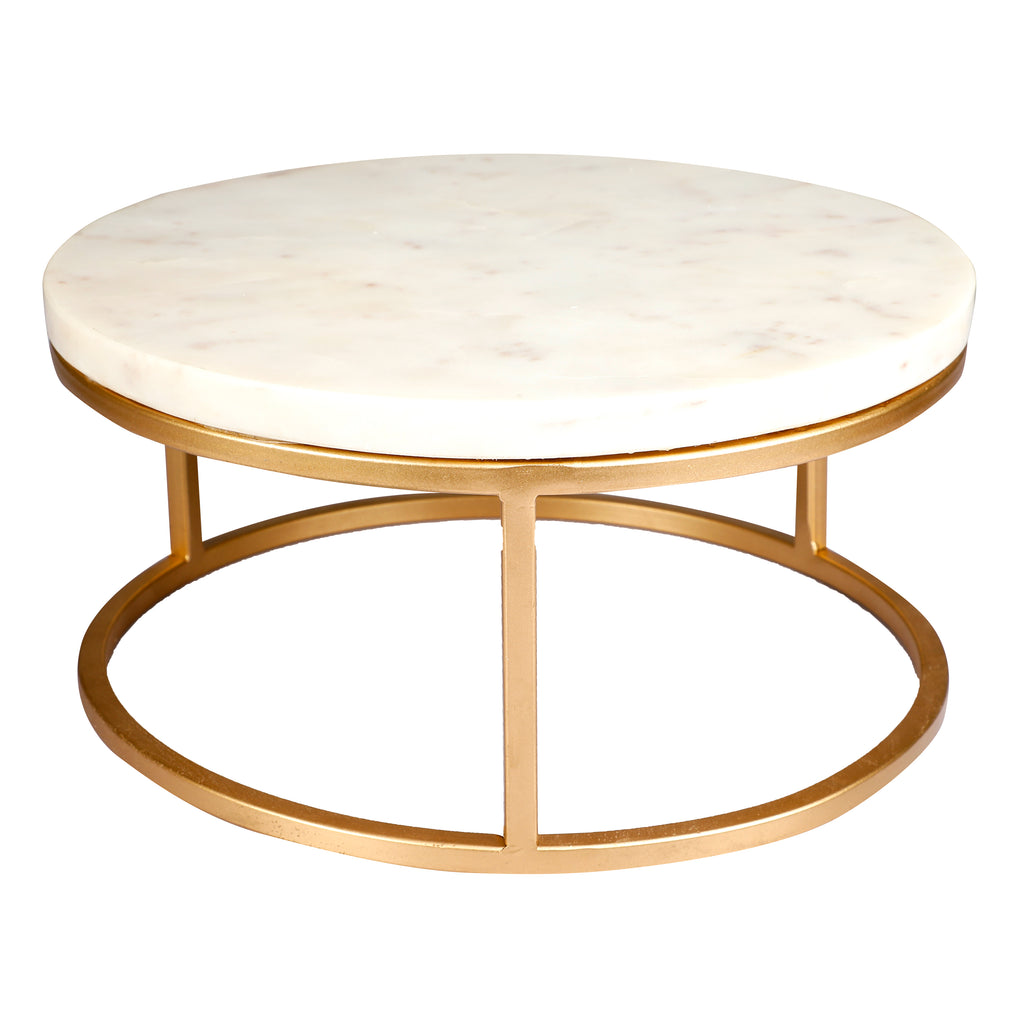 Anything & Everything Natural Marble Handcrafted Cake Stand for Dining Table & Parties for Serving Cake, Dessert, Pizza, Cup Cakes, Muffins (12 Inch)